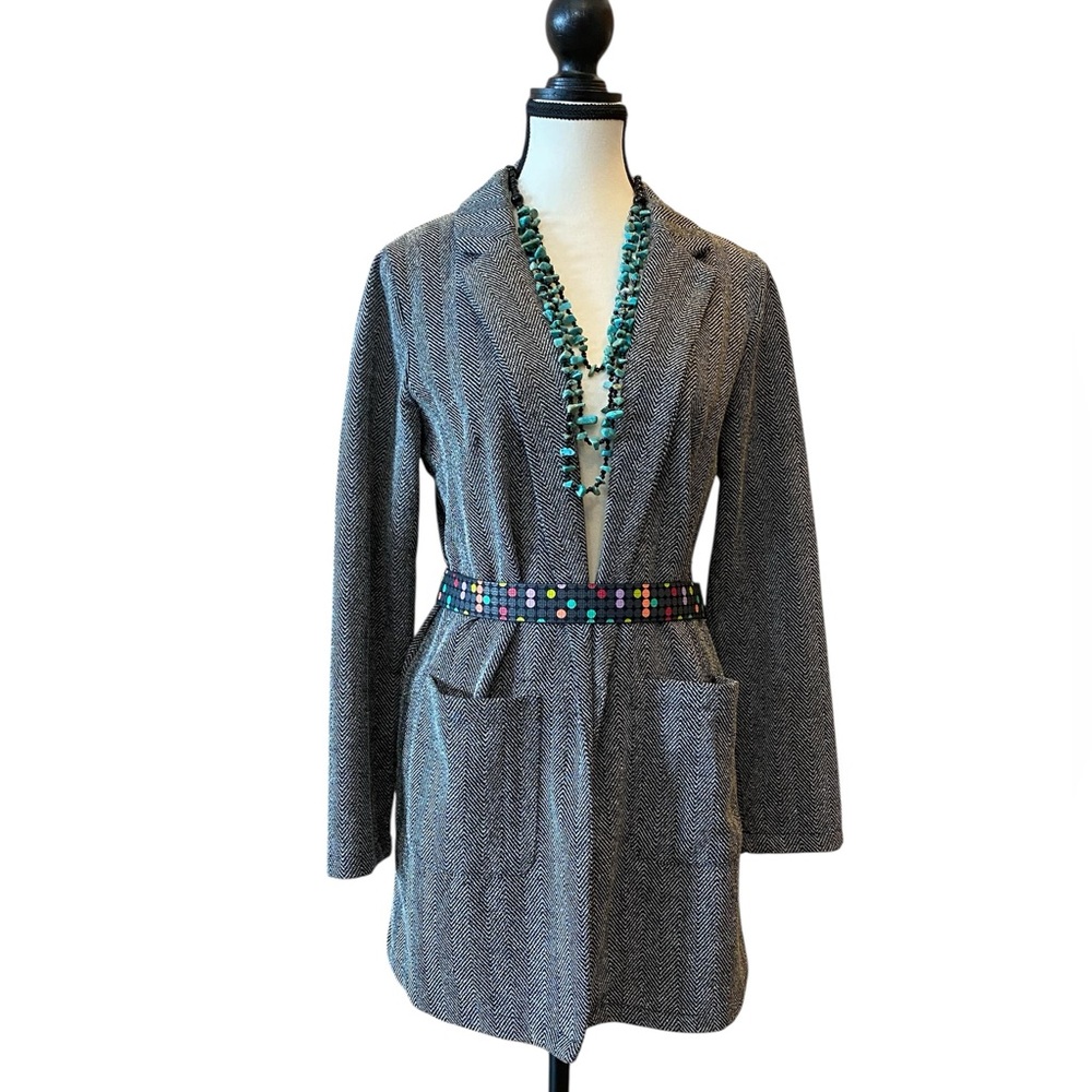 Streetwear Society herringbone blazer Size M city summer - Picture 3 of 6